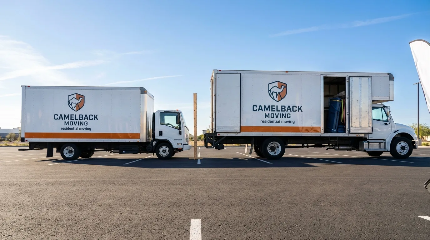 Moving truck size capacity guide in Muscle Shoals
